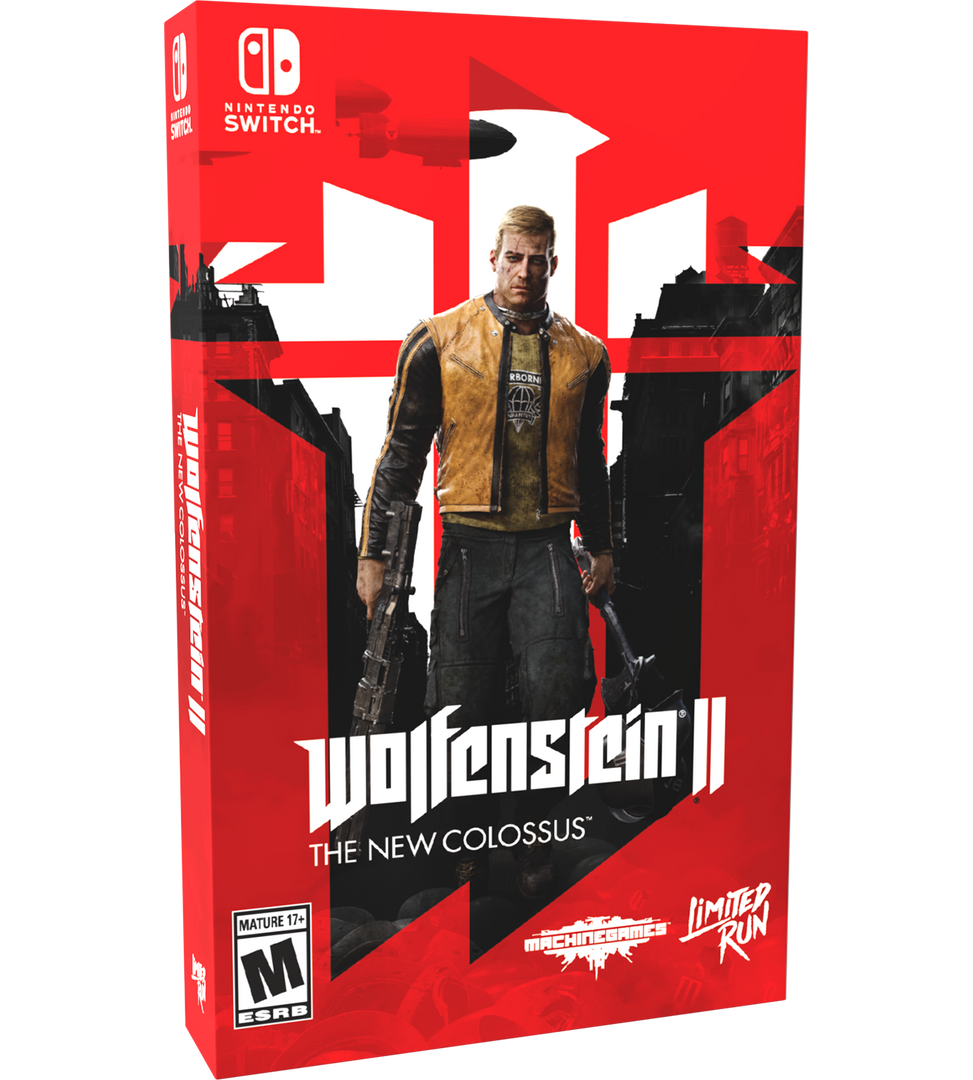Nintendo Switch Wolfenstein II: The New Colossus Switch Wolfenstein II The New Colossus SteelBook Edition Switch LRG