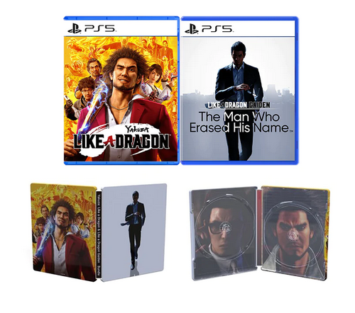 PS5 Ver.  Like A Dragon Gaiden: The Man Who Erased His Name Yakuza Dx Pack 3d Crystal Double Set Sega
