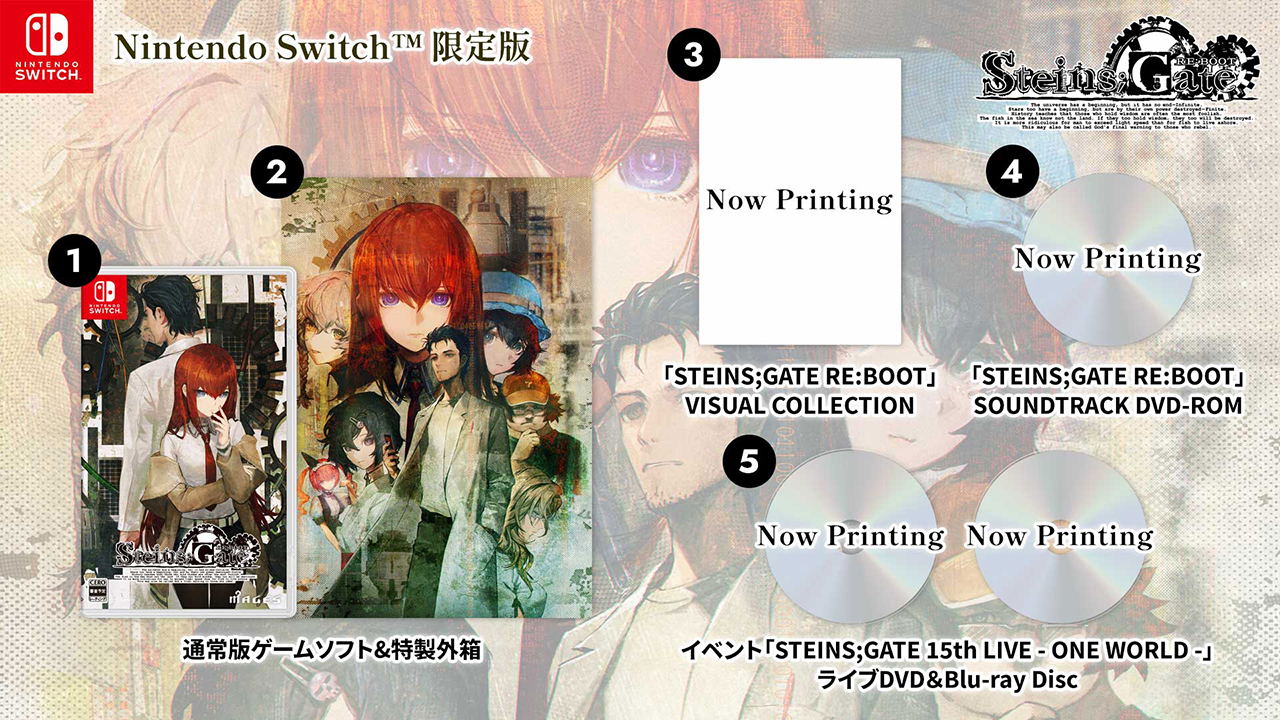 Steins Gate Re Boot Nintendo Switch Is Here – Japan Import, Physical Only