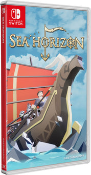 Video game case for 'Sea Horizon' on Nintendo Switch with a ship illustration on the cover.