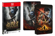 Onimusha: Way of the Sword game packaging with a red label and artwork on a white background