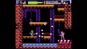 Screenshot of a retro-style video game with platformer elements and character movement.