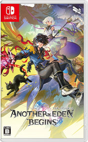 Game case for 'Another Eden Begins' on Nintendo Switch with characters and colorful design.