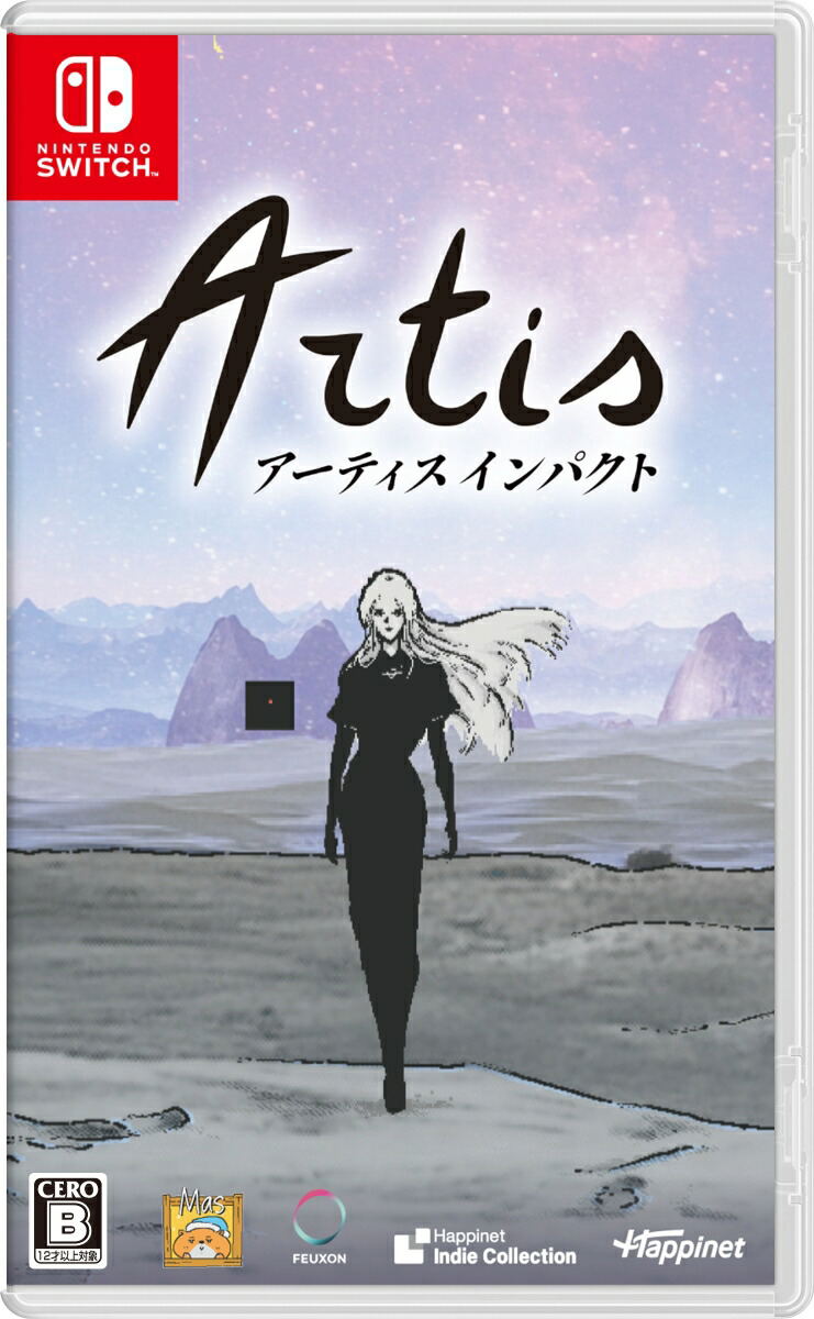 Game box for 'Artis' on Nintendo Switch with a character illustration and landscape.