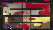 Screenshot of a platformer game with red and player character.
