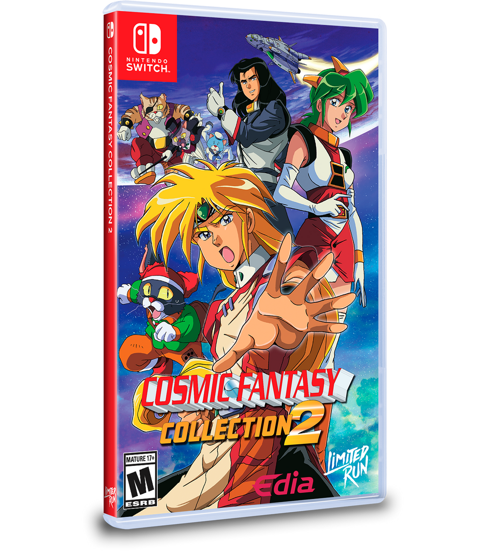 Cosmic Fantasy Collection 2 game case for Nintendo Switch on a white background