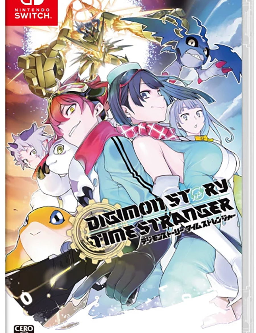 Game case for 'Digimon Story: Cyber Sleuth' on Nintendo Switch with characters and Digimon on the cover.