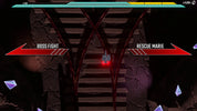 Game interface with 'Boss Fight' and 'Rescue Marie' options on a dark platform.