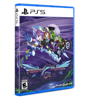 PlayStation 5 game case for 'Freedom Planet 2' with animated characters on a purple background