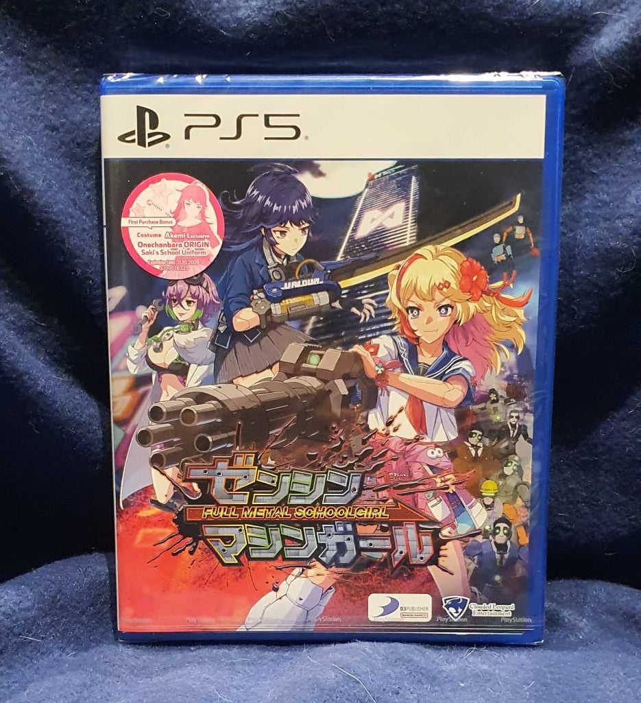PlayStation 5 game case with anime-style artwork on a dark blue background