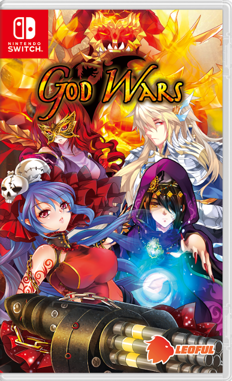 Game cover for 'God Wars' on Nintendo Switch with colorful characters and vibrant design.