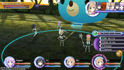 Screenshot of a video game with character avatars and interface elements on a grassy field.