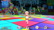 Character in a colorful, blocky environment with a vibrant floor and multicolored walls.