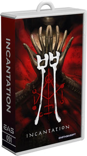 Product packaging for 'Incantation' with a dark design and text.