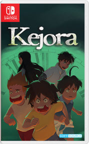 Kejora game cover for Nintendo Switch with animated characters on a green background