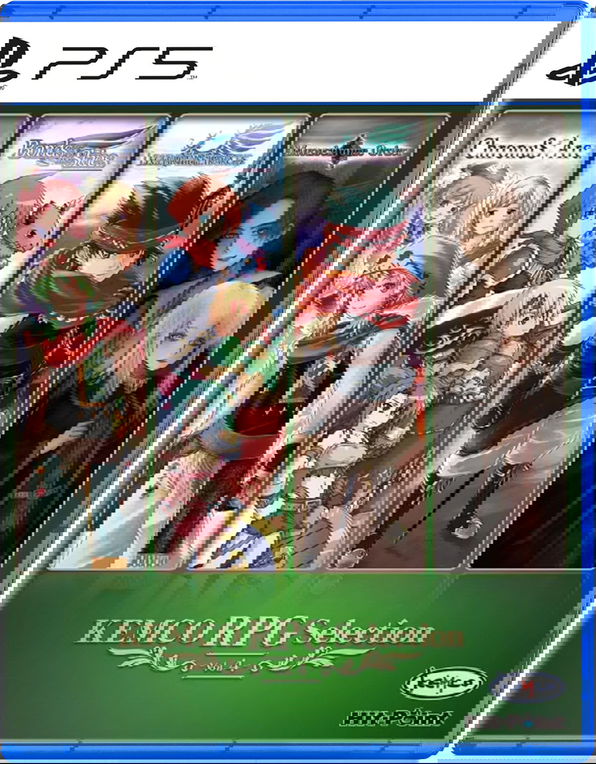 KEMCO RPG Selection Vol. 4 packaging with character images and PS5 logo