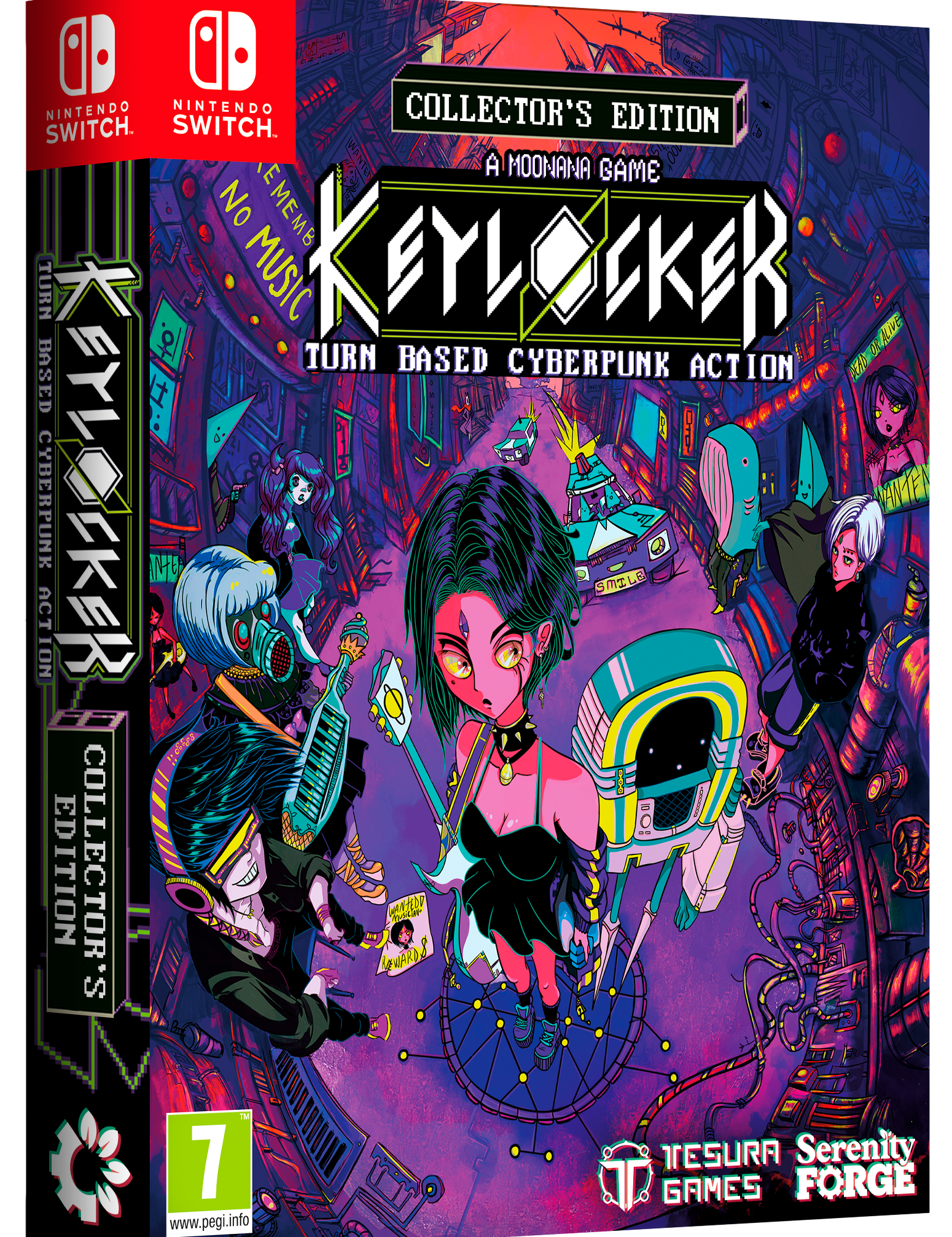 Keylocker game box for Nintendo Switch with colorful design and character illustration