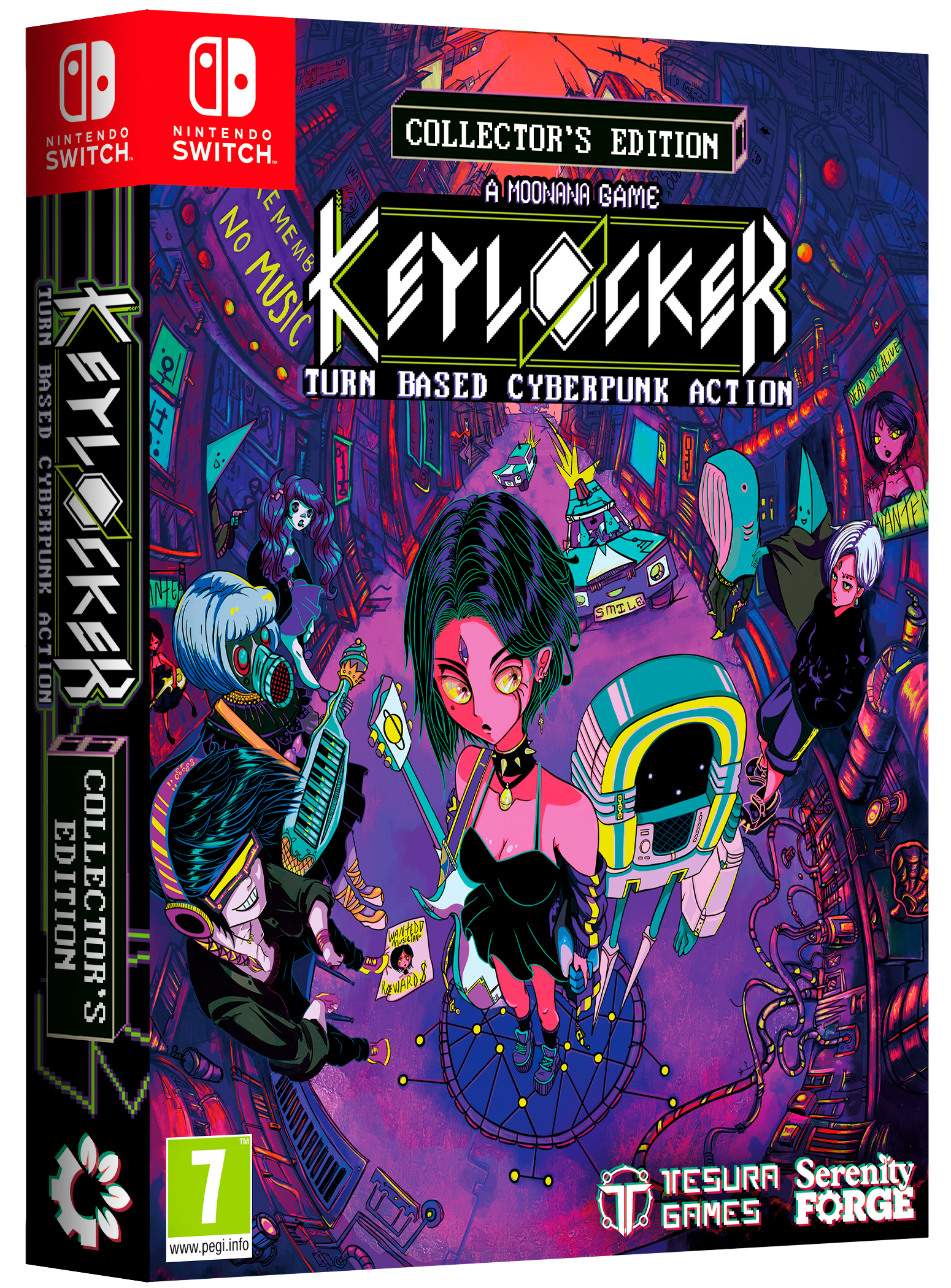 Keylocker game box for Nintendo Switch with colorful design and character illustration