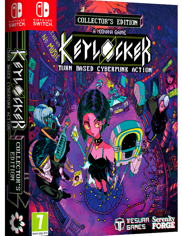 Keylocker game box for Nintendo Switch with colorful design and character illustration