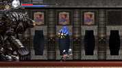 Game screen with a character facing a large creature in a dark, dungeon-like setting.