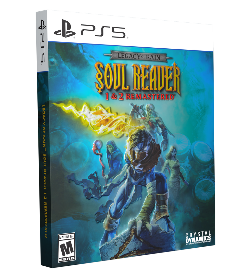 PS5 game case for Legacy of Rain: Soul Reaper 1 & 2 Remastered, shown at a three-quarter angle on a plain white background.
