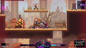 Video game scene with characters in a platform-like setting