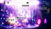 A digital screenshot from a fantasy video game battle scene showing a glowing purple and blue crystal-like structure with the text 'BREAK' and damage numbers '353' and '352'. The interface includes character portraits, health bars, and status text such as 'Midnight Ode' and 'Obliterate'.