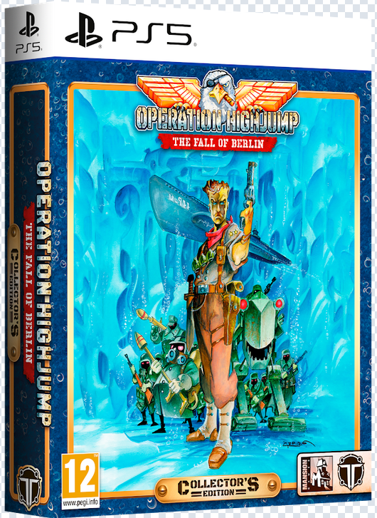 Gaming console packaging with character design and branding