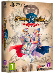 Game box for 'Pampas & Selene' Collector's Edition on PS5 with characters and artwork.