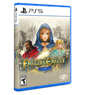 PS5 game console packaging for 'Puzzle Quest: Immortal' featuring characters and branding.