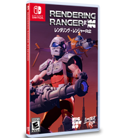 Game case for 'Rendering Ranger R2' on Nintendo Switch with robot character and cityscape background.
