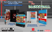 River City Basketball cartridge packaging with promotional text and graphics.