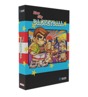 Rivél City Basketball game box with colorful design and character illustration.
