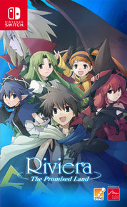 Cover of 'Riviera: The Promised Land' for Nintendo Switch with animated characters.