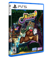 PlayStation 5 game case for 'Ruff' with a cartoon character on a colorful background