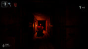 Dark hallway with a character holding a flashlight in a video game setting