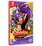 Shantae Advance: Risky Revolution game case for Nintendo Switch on a white background