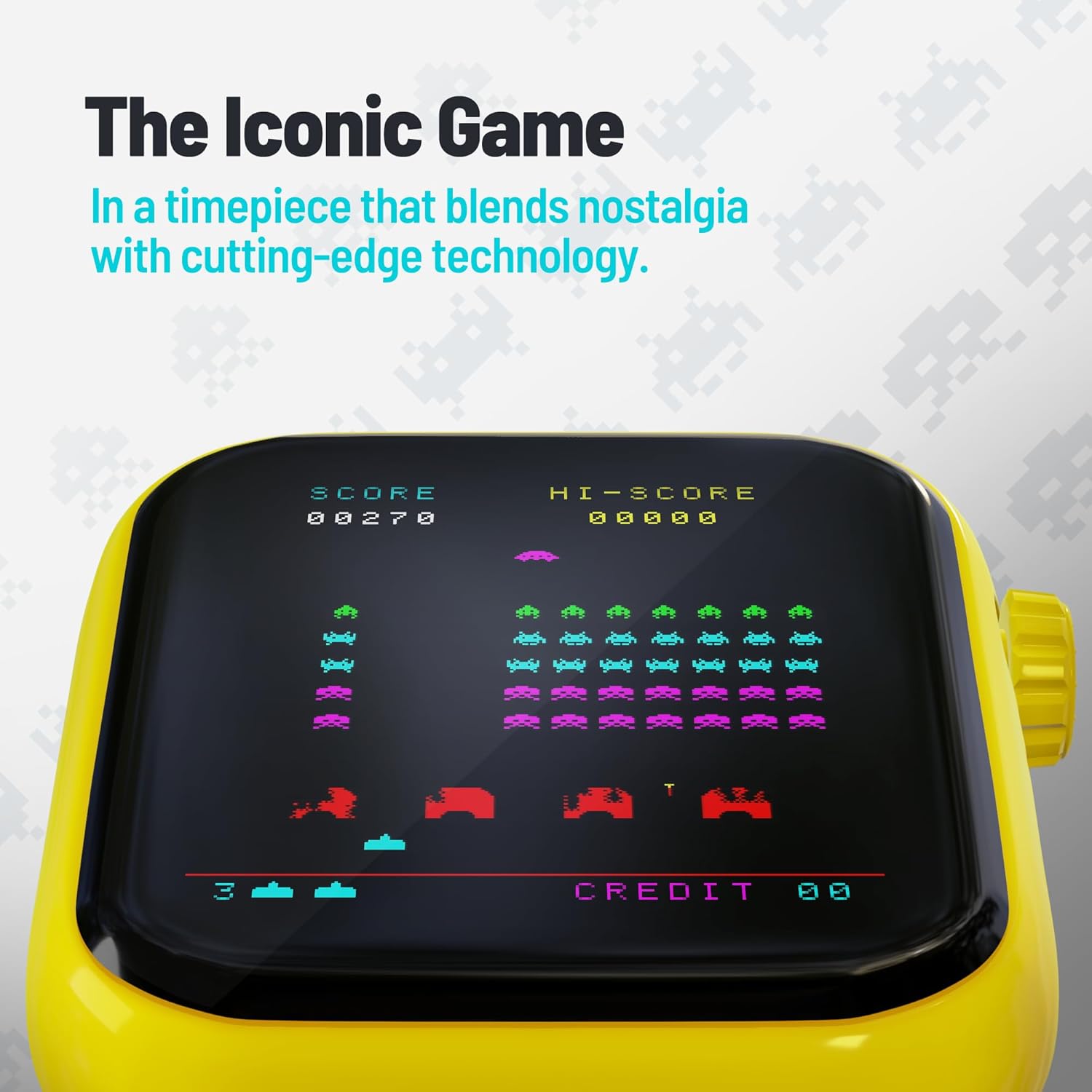 Space Inader Red Space Invaders Retro Gaming Smartwatch Red – Bazaar-Bazaar.com