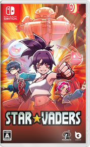 Nintendo Switch game case for Star Vaders, featuring colorful anime-style character artwork on the front cover with the Nintendo Switch logo in the top-left corner.