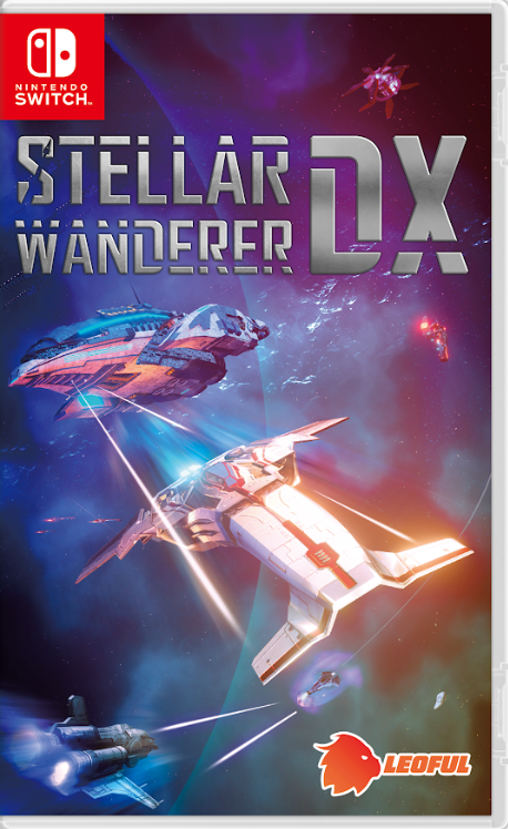 Game cover for 'Stellar Wanderer DX' on Nintendo Switch with space-themed artwork and LEDFUL logo.