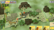 Sandbox game interface with various objects and a map on a green background