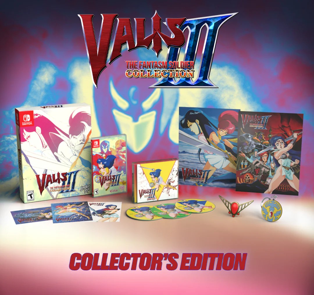Vallel II Collector's Edition packaging with game cases and artwork on a colorful background