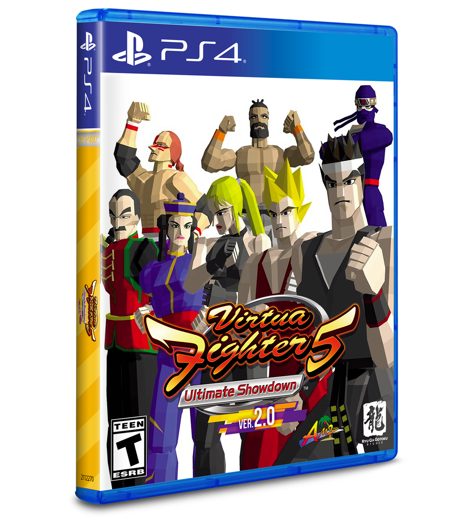 Virtua Fighter 5 Ultimate Showdown game case for PS4 with character images on a white background