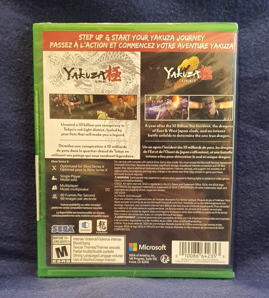 Yakuza Kiwami 1 and 2 Xbox Bundle