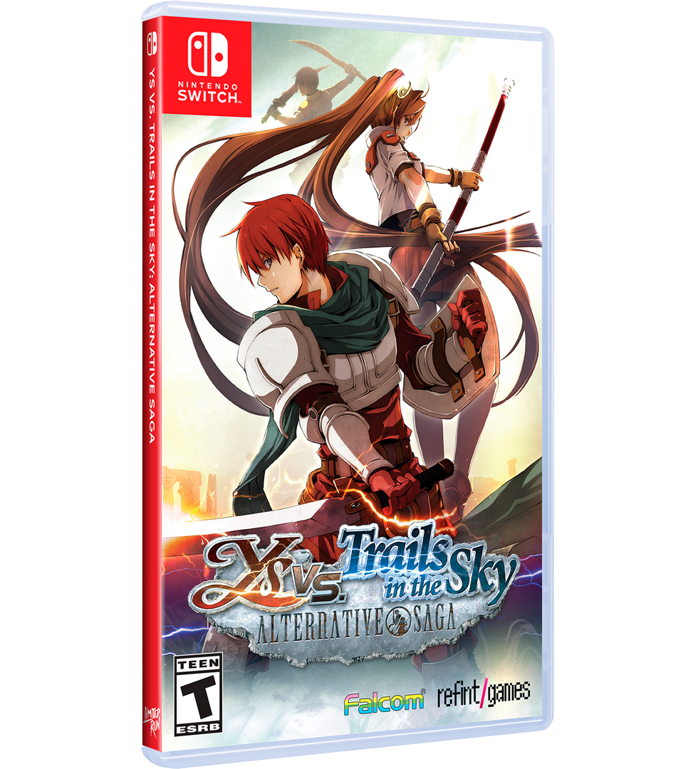 Video game case for 'Xe: Trails in the Sky Alternative Saga' on Nintendo Switch with characters and artwork.