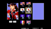 Vintage video game screen with character 'Mao-Mao' and various flags on a black background
