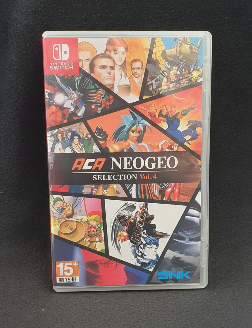 ACG NeoGeo Selection Vol. 4 game case for Nintendo Switch on a black background