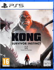 PlayStation 5 game case for 'Kong: Survivor Instinct' with a gorilla on the cover.