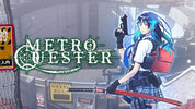 Character from 'Metro Quester' with a gun and backpack in a post-apocalyptic setting.