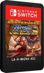 Nintendo Switch game cartridge for Montezuma's Revenge! The 40th Anniversary Edition
